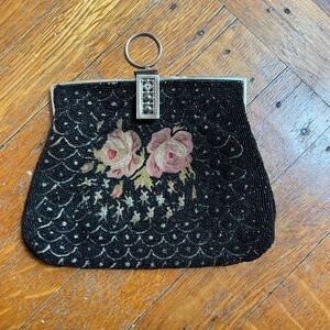 Vintage 30’s Black Beaded Clutch